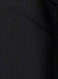 Black Tank Top With Plunging U Neckline In Polyamide Woman