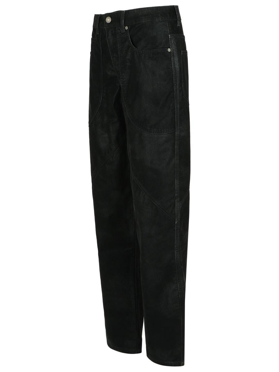 Isabel Marant Étoile 'Kelvina' Black Faux Leather Pants