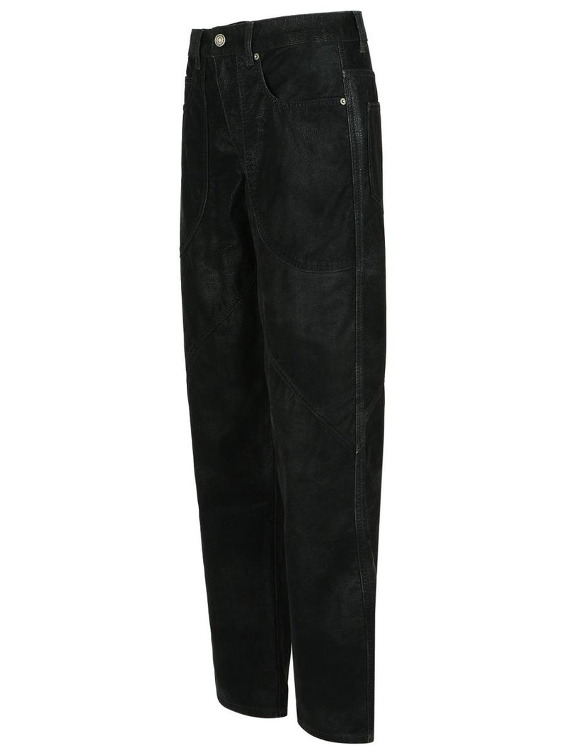 Isabel Marant Étoile 'Kelvina' Black Faux Leather Pants