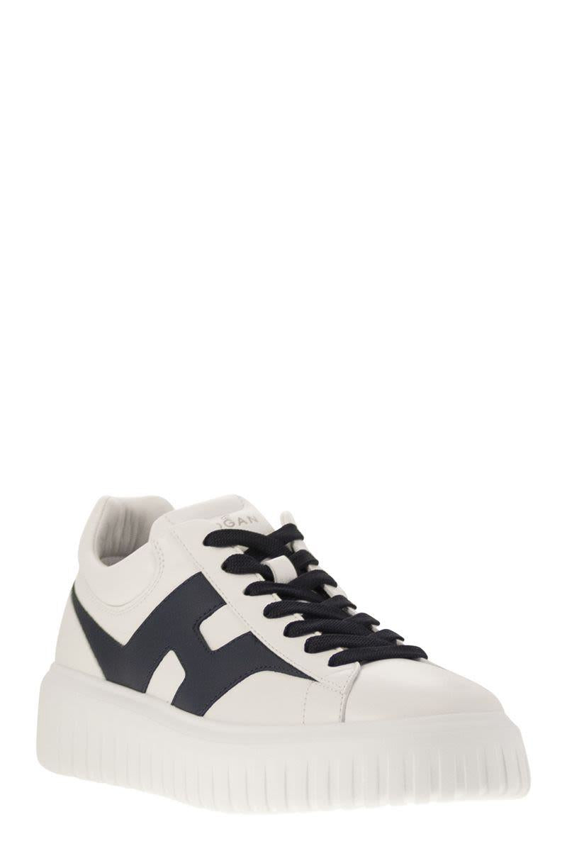 Hogan H-Stripes - Leather Trainers With Side H