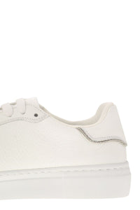 Fabiana Filippi Leather Trainers With Diamond Thread