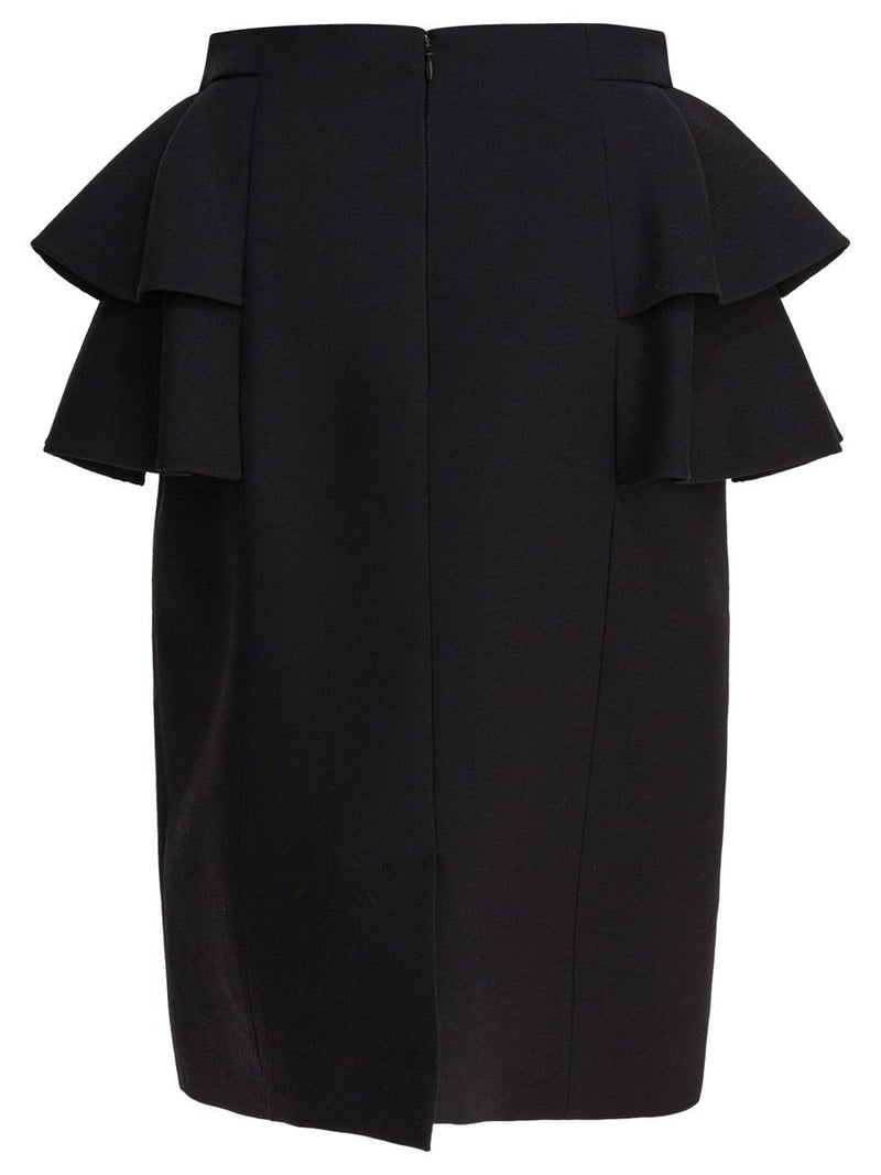 Valentino Garavani Wool And Silk Midi Skirt