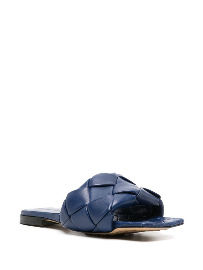 Bottega Veneta Lido Leather Flat Sandals