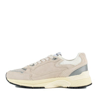 Autry Sand And Silver Mesh And Suede Hyperway Sneakers