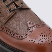 Salvatore Ferragamo Brown Leather Lace Up Shoes