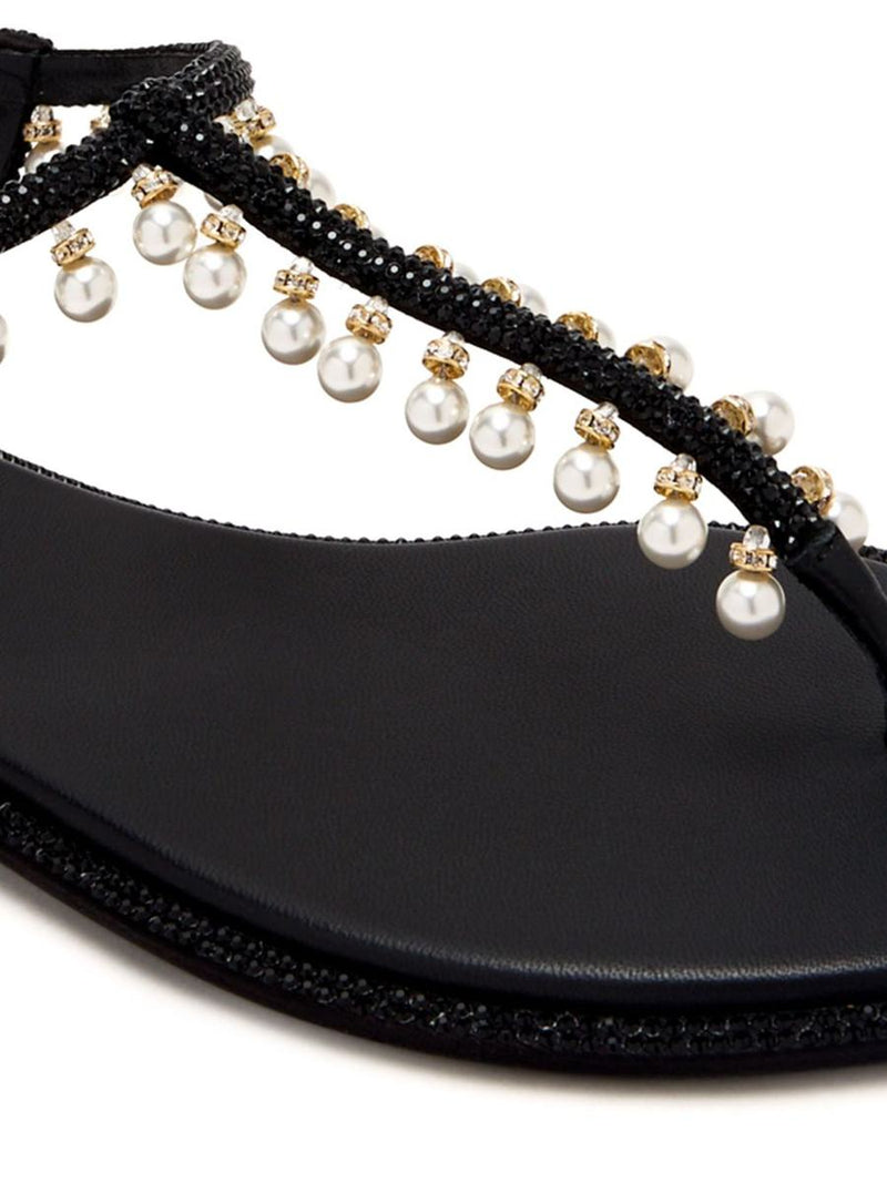 René Caovilla Diana Pearls Sandals
