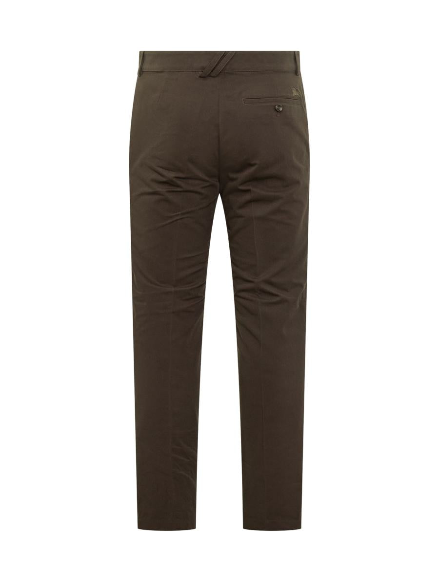 Burberry Burberry Slim Fit Trousers In Stretch Cotton