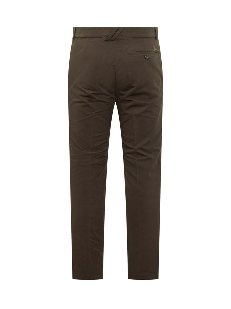 Burberry Burberry Slim Fit Trousers In Stretch Cotton