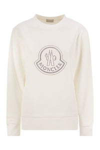 Moncler Logo Sweatshirt With Crystals