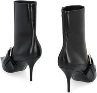 Balenciaga Knife 80 Leather Ankle Boots