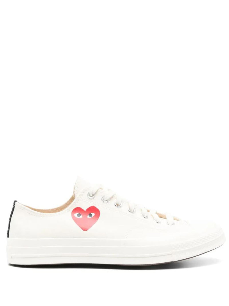 Converse X Comme Des Garçons Play Chuck Tailor Red Heart Low Top Sneakers Shoes
