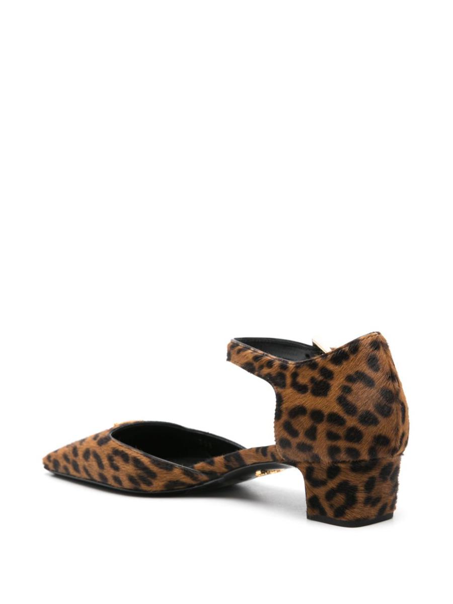 Prada 45Mm Triangle-Enamel Pumps