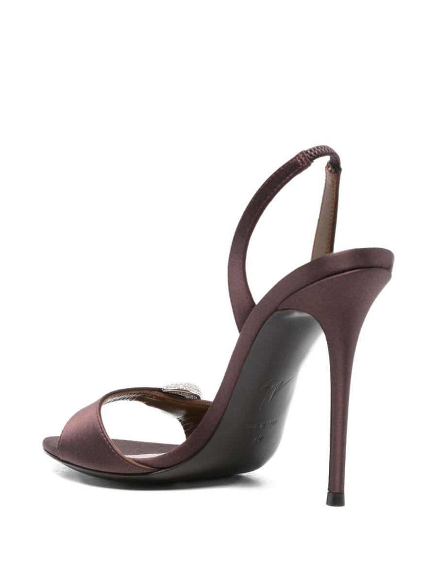 Giuseppe Zanotti Clandestino Satin Heel Sandals