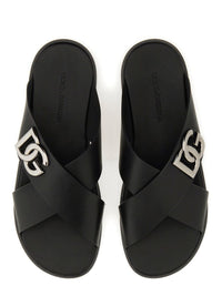 Dolce & Gabbana Leather Sandal