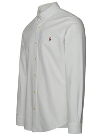 Polo Ralph Lauren Oxford Shirt In White Cotton