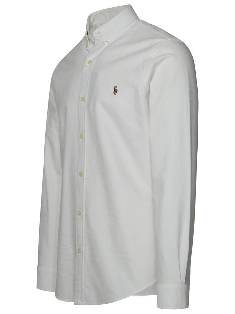 Polo Ralph Lauren Oxford Shirt In White Cotton