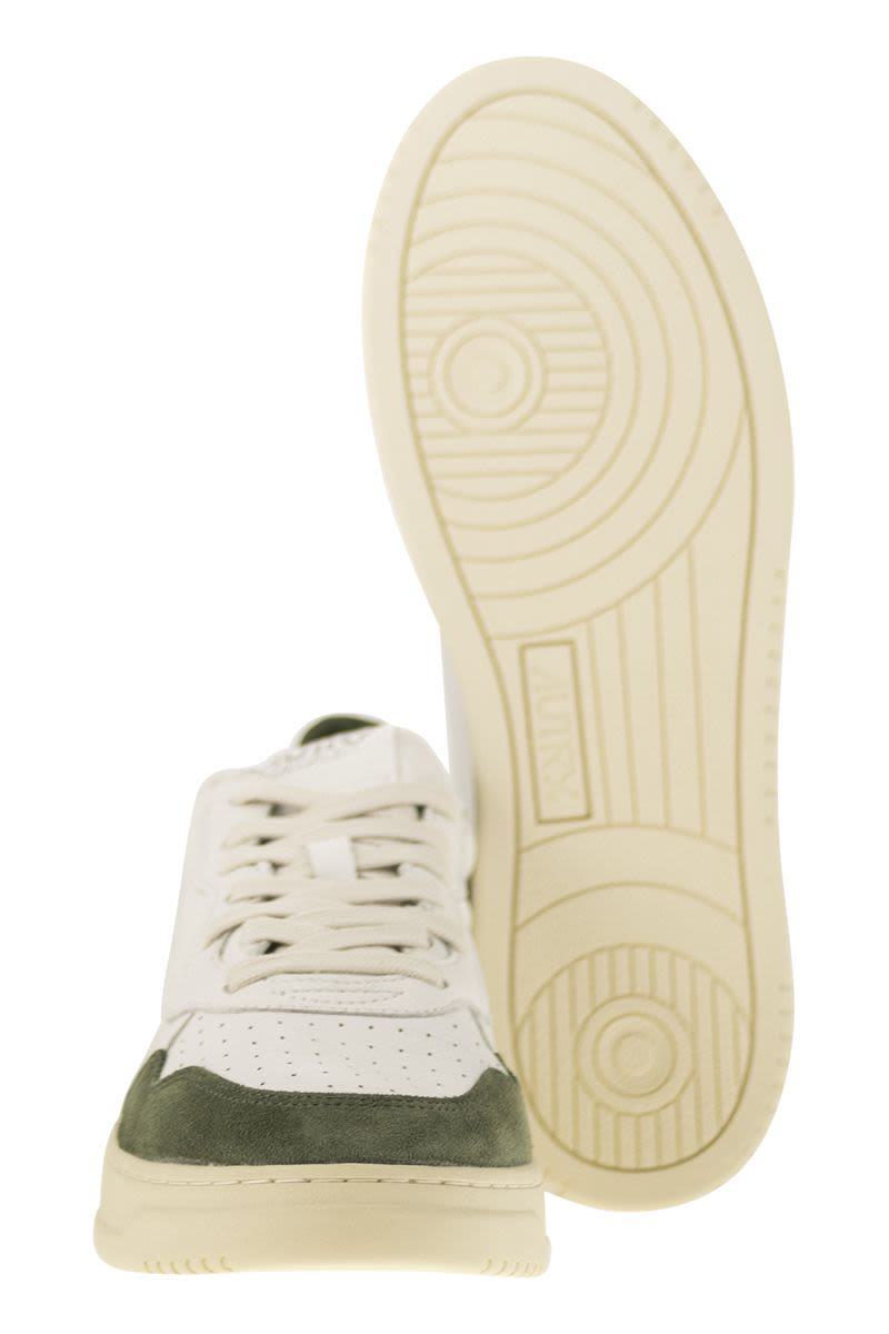 Autry Medalist Low - Sneakers In Goatskin And Suede