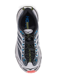 'Mafate' Grey Sneakers With Insert Design And Drawstring Closure In Synthetic Fiber Unisex