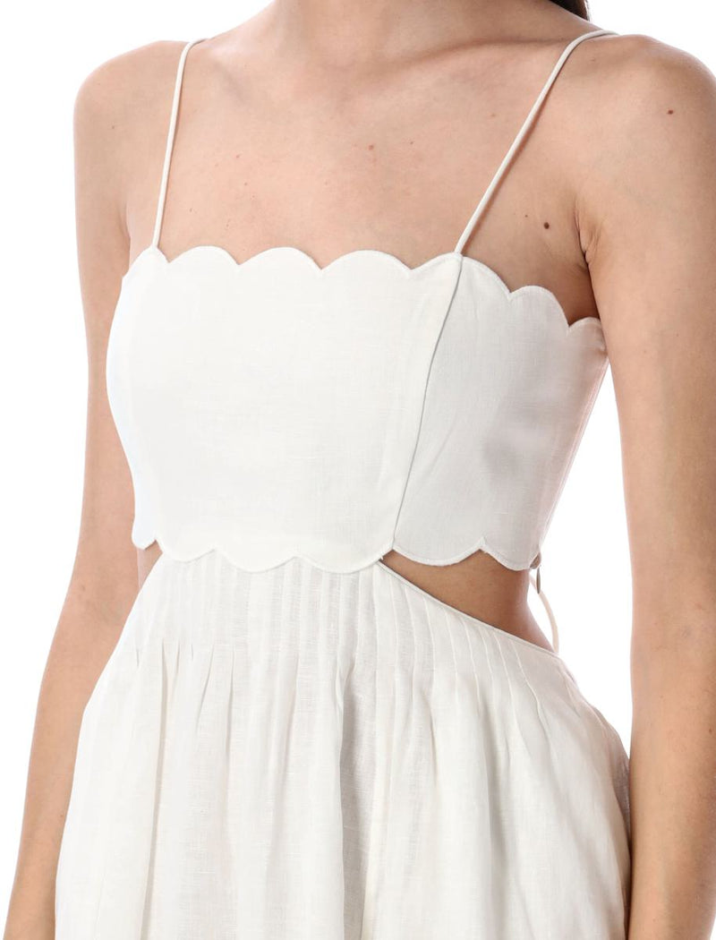 Zimmermann Rhiannon Scallop Midi Dress