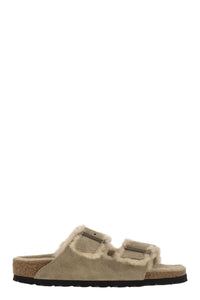 Birkenstock Arizona - Suede Lamb Fur Slipper