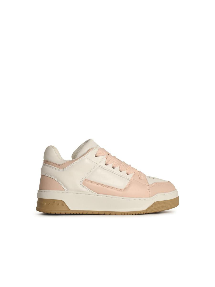 Hogan 'H667' Pink Leather Sneakers