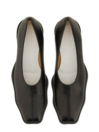 MM6 Maison Margiela Leather Ballerina
