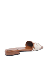 Jimmy Choo Joa Flat Canvas Flat Sandals