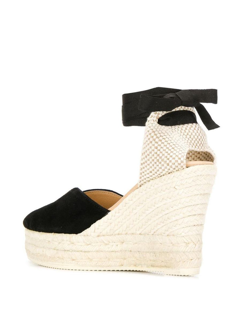 Manebí Hamptons Suede Heart-Shaped Wedge Espadrilles