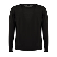 Roberto Collina Black Ultrafine Merino Wool Sweater