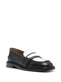 Maison Kitsuné Bicolor Leather Loafers Shoes