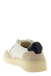 Autry Medalist Low - Leather And Suede Sneakers