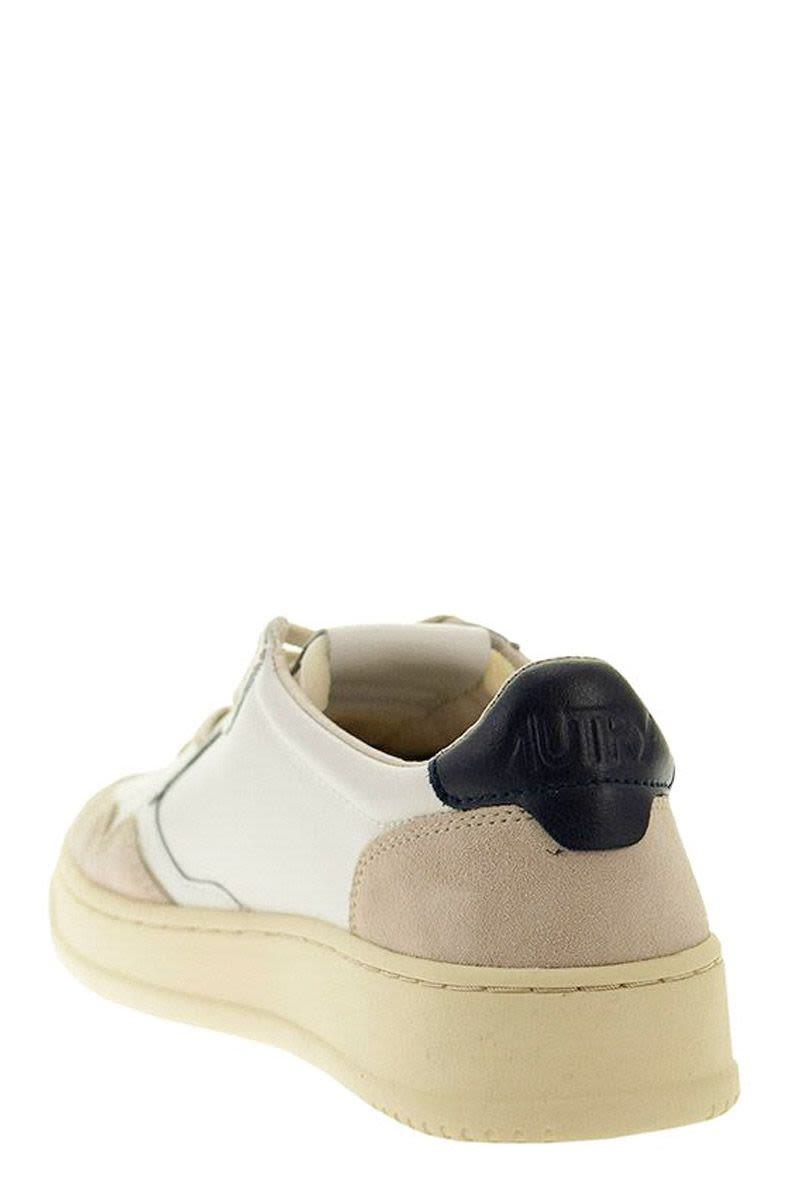 Autry Medalist Low - Leather And Suede Sneakers