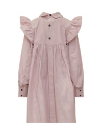 Ganni Mini Dress With Ruffles