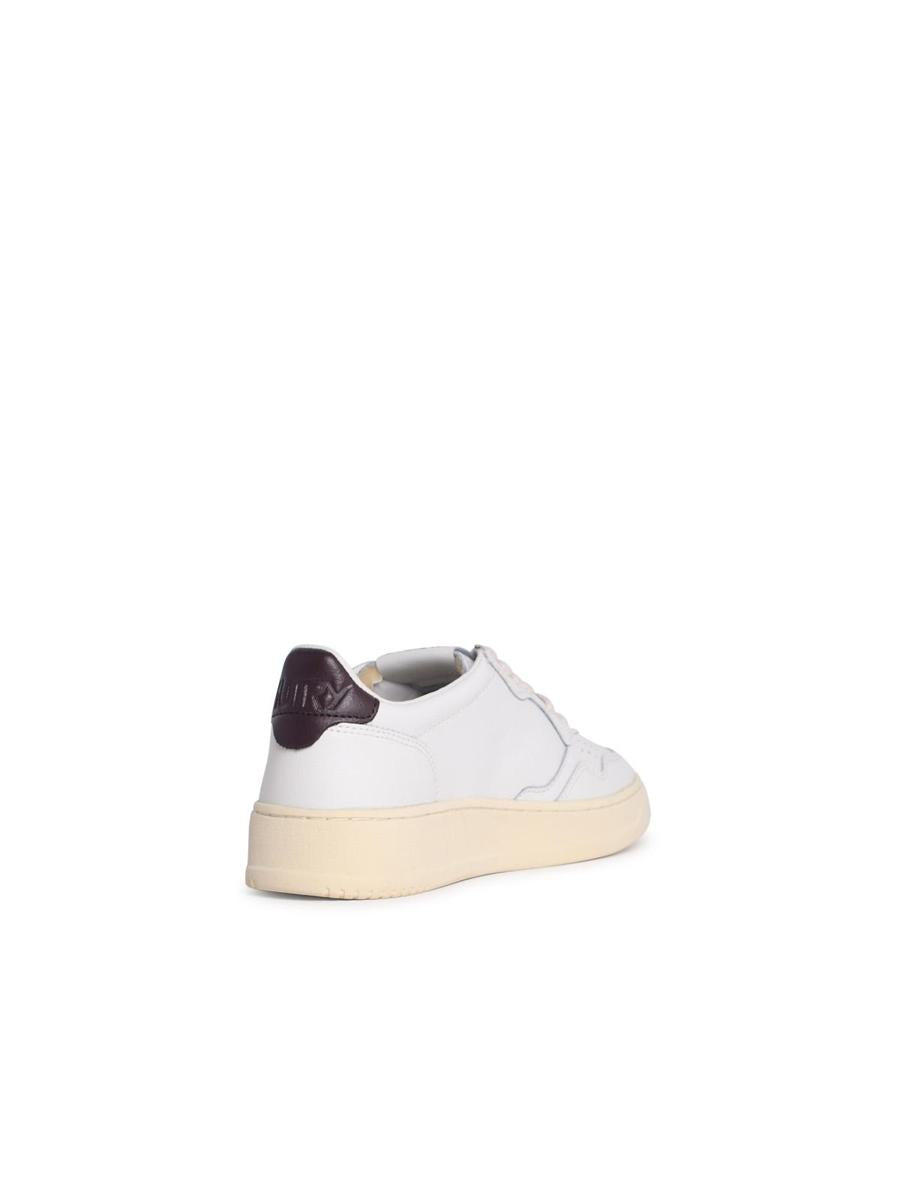 Autry 'Medalist Low' White Leather Sneakers