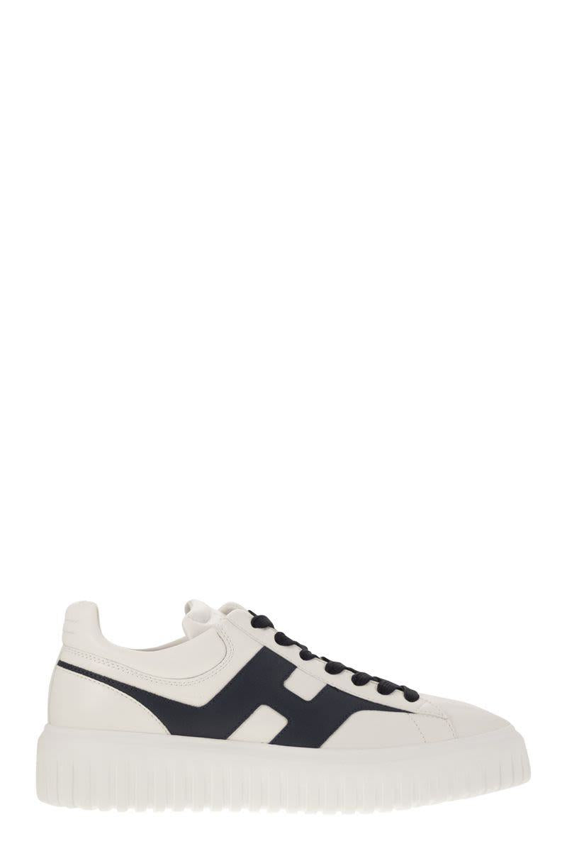 Hogan H-Stripes - Leather Trainers With Side H