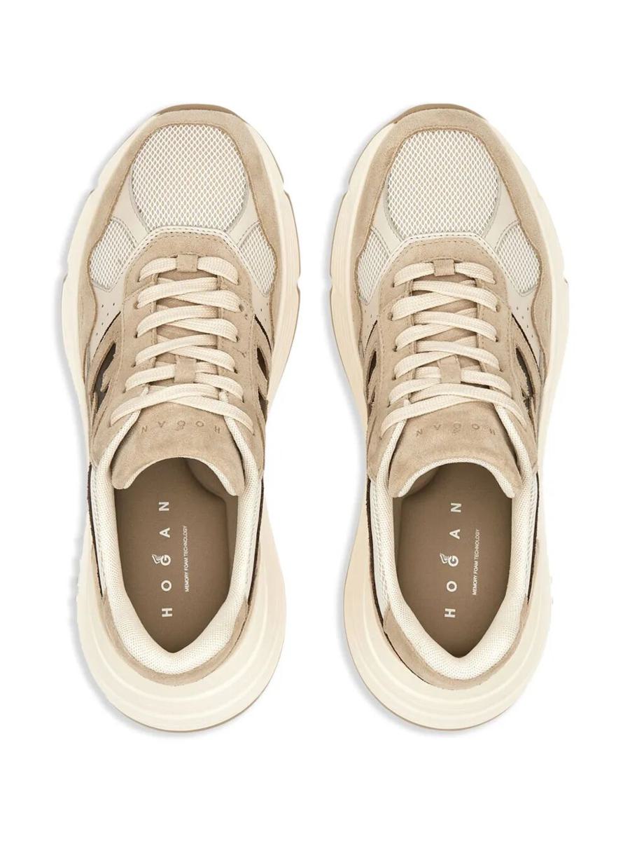 Hogan Hi-Fi Suede And Mesh Sneakers Shoes