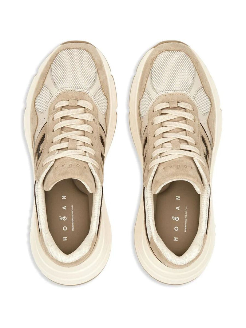Hogan Hi-Fi Suede And Mesh Sneakers Shoes