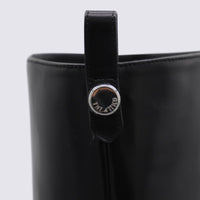 The Attico Black Leather Boots