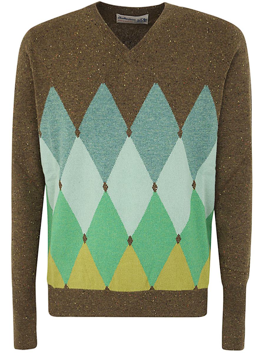 Ballantyne V Neck Pullover With Diamonds Clothing