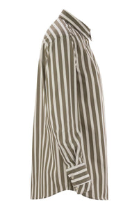 Fay Regular Striped Stretch Cotton Shirt