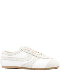 Dries Van Noten Leather Sneakers With Suede Inserts Shoes