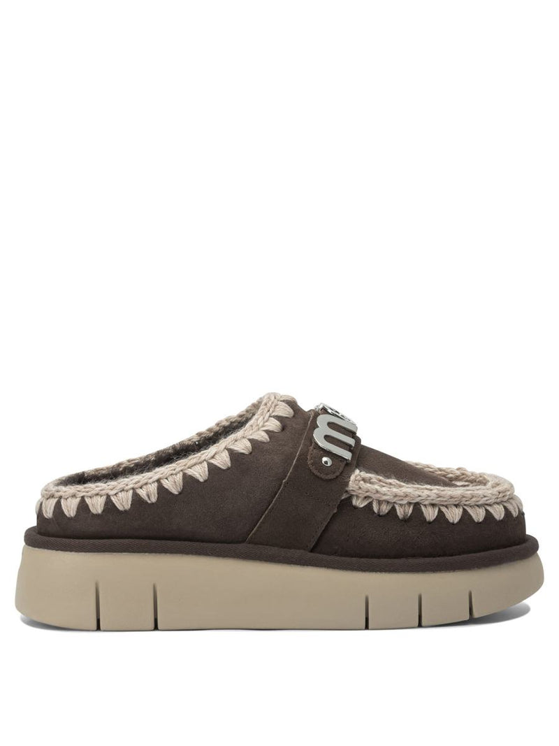 Mou "Bounce Clog Metal Logo" Slippers