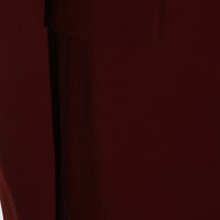 Twinset Dark Red Viscose Blazer