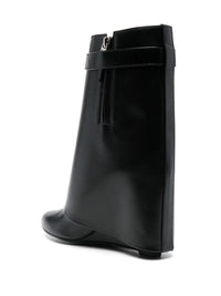 Givenchy Shark Lock 90 Leather Ankle Boots Shoes