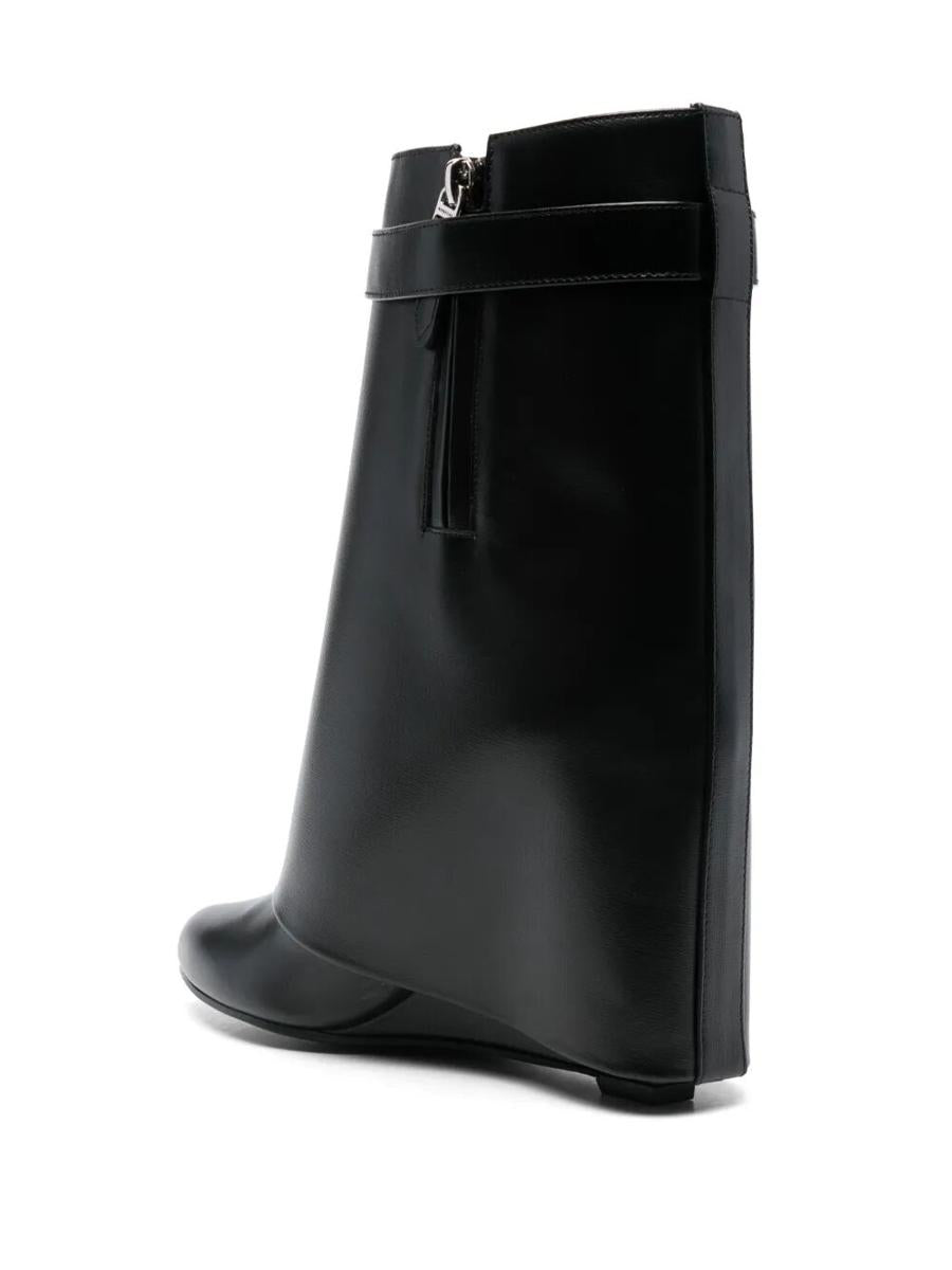 Givenchy Shark Lock 90 Leather Ankle Boots Shoes