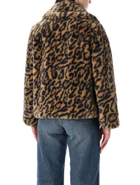 A.P.C. Leopard-Print Faux Fur Johanna Coat A.P.C
