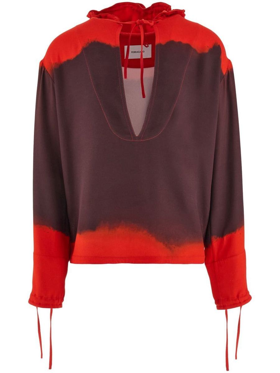 Salvatore Ferragamo Printed Oversized Kaftan