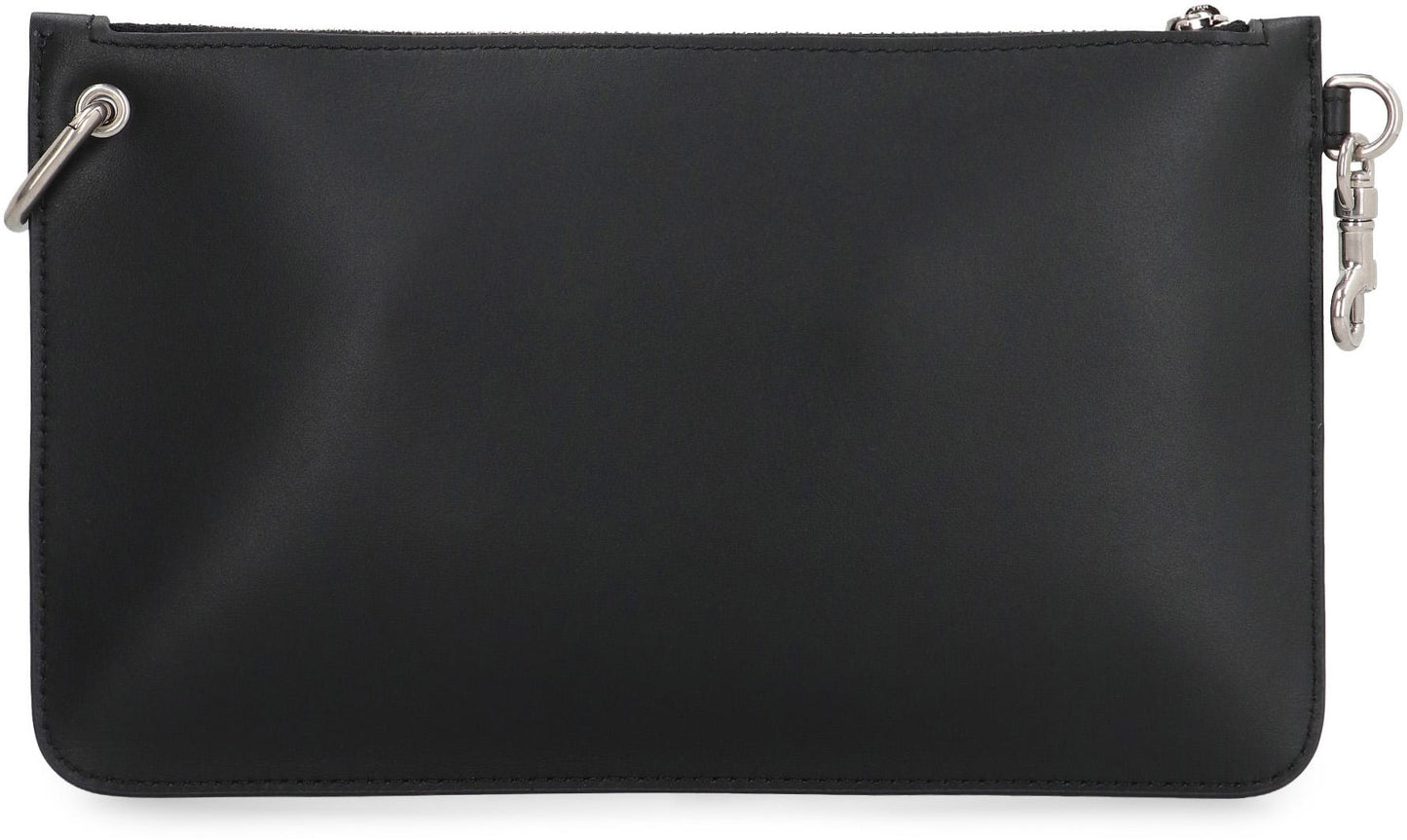 Dolce & Gabbana Necessaire Leather Flat Pouch