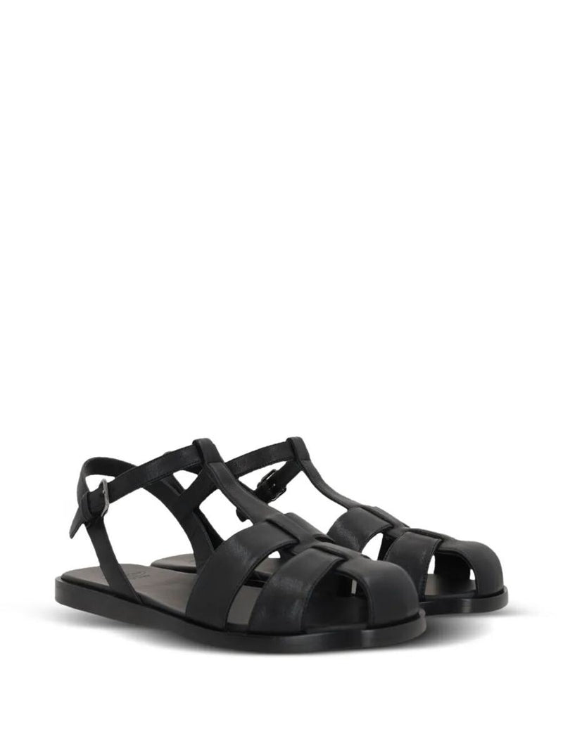 Church'S Odyssey Nappa Leather T-Strap Sandals Shoes