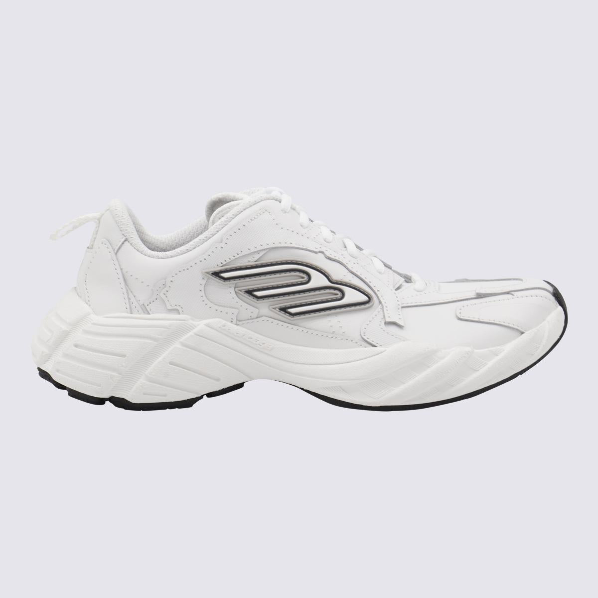 Balenciaga White Leather Monday Sneakers